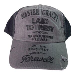 Disney Parks Haunted Mansion Master Gracey Tombstone Baseball Cap Hat